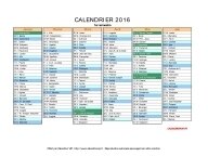 calendrier 2016 complet