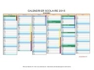 calendrier scolaire 2015