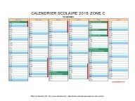 calendrier scolaire 2016 zone C