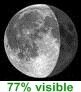 77% de lune visible