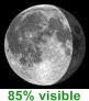85% de lune visible