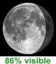 86% de lune visible