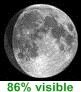 86% de lune visible