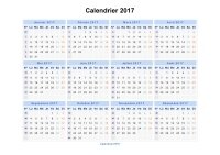 Calendrier 2017 Paysage en JPEG Image
